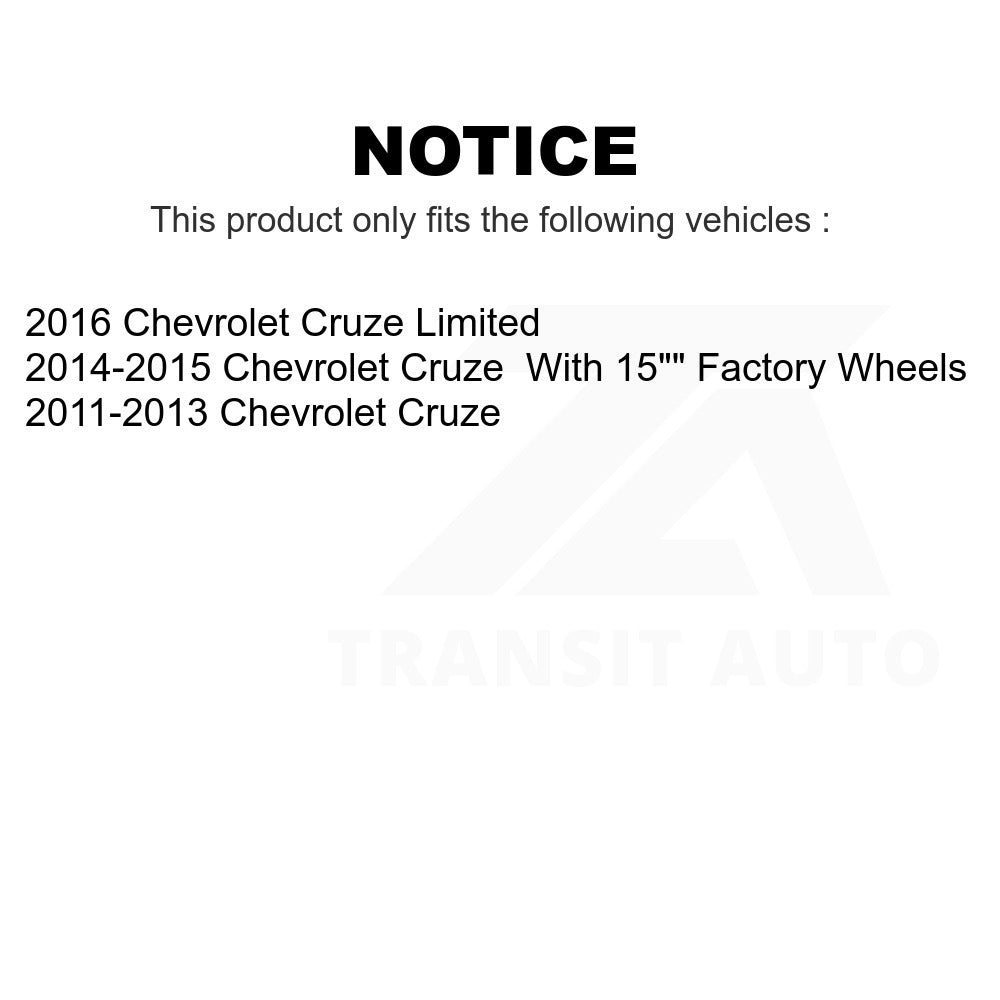 Front Hub Bearing Assembly And Link Kit For Chevrolet Cruze Limited