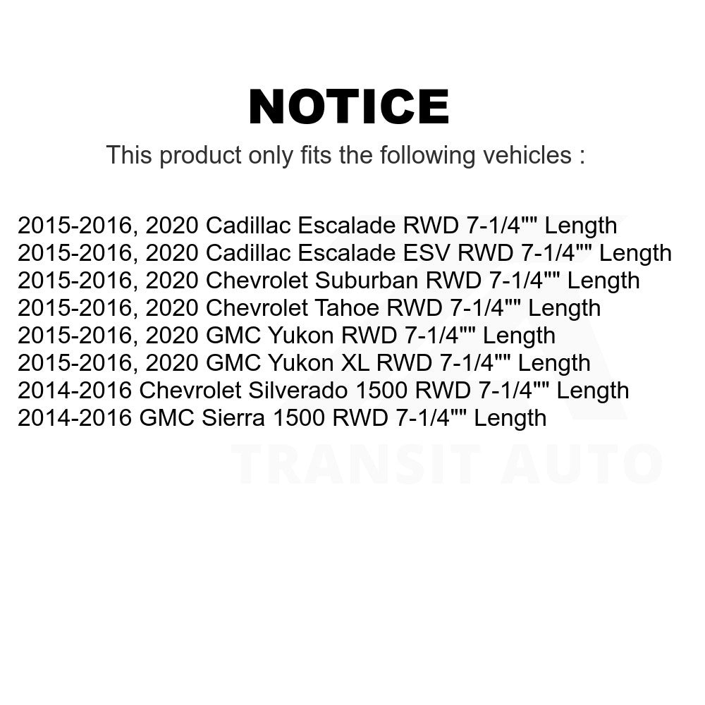 Front Hub Bearing Assembly & Link Kit For Chevrolet Silverado 1500 GMC Sierra XL