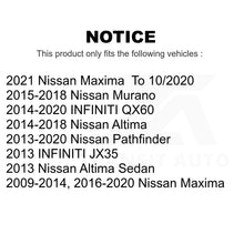 Charger l&#39;image dans la galerie, Front Hub Bearing Assembly &amp; Link Kit For Nissan Altima Maxima Pathfinder Murano