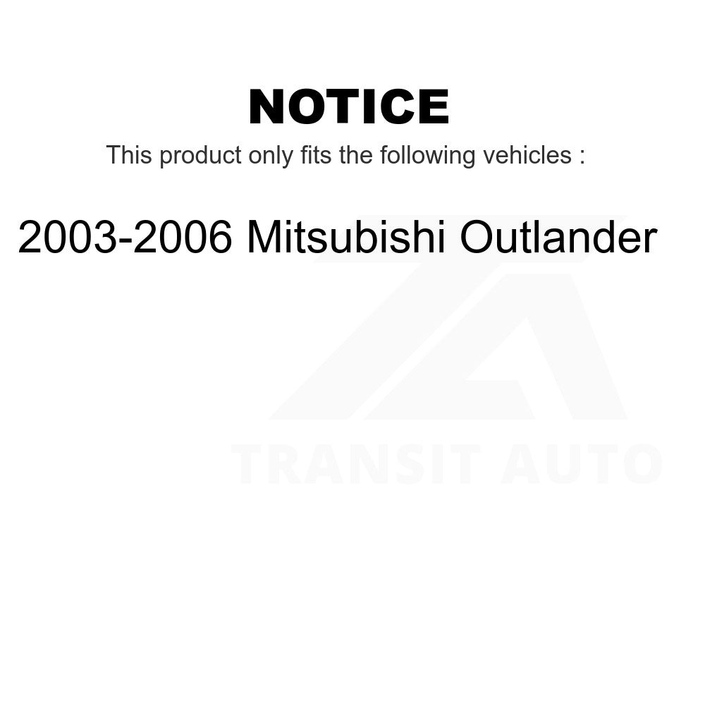 Front Wheel Bearing And Link Kit For 2003-2006 Mitsubishi Outlander