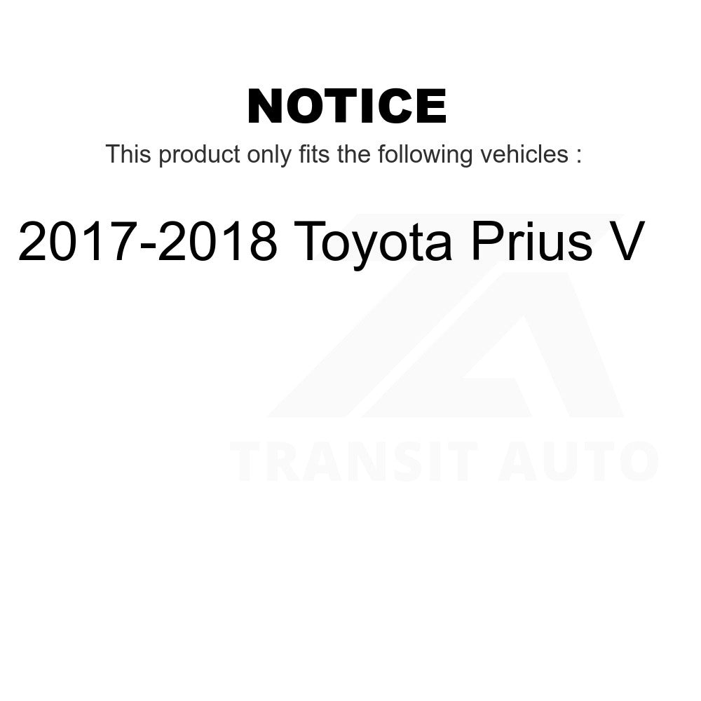 Front Wheel Bearing And Link Kit For 2017-2018 Toyota Prius V