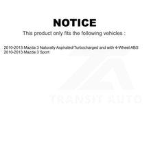 Charger l&#39;image dans la galerie, Front Wheel Bearing And Link Kit For 2010-2013 Mazda 3 Sport