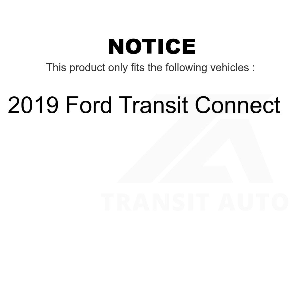 Front Wheel Bearing And Tie Rod End Kit For 2019 Ford Transit Connect