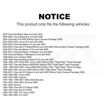 Load image into Gallery viewer, Front Rear Shock Absorber Kit For Chevrolet S10 Blazer GMC Sonoma Jimmy Bravada