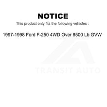 Charger l&#39;image dans la galerie, Kit d&#39;amortisseur avant et arrière pour Ford F-250 4WD 1997-1998 de plus de 8 500 lb PNBV 