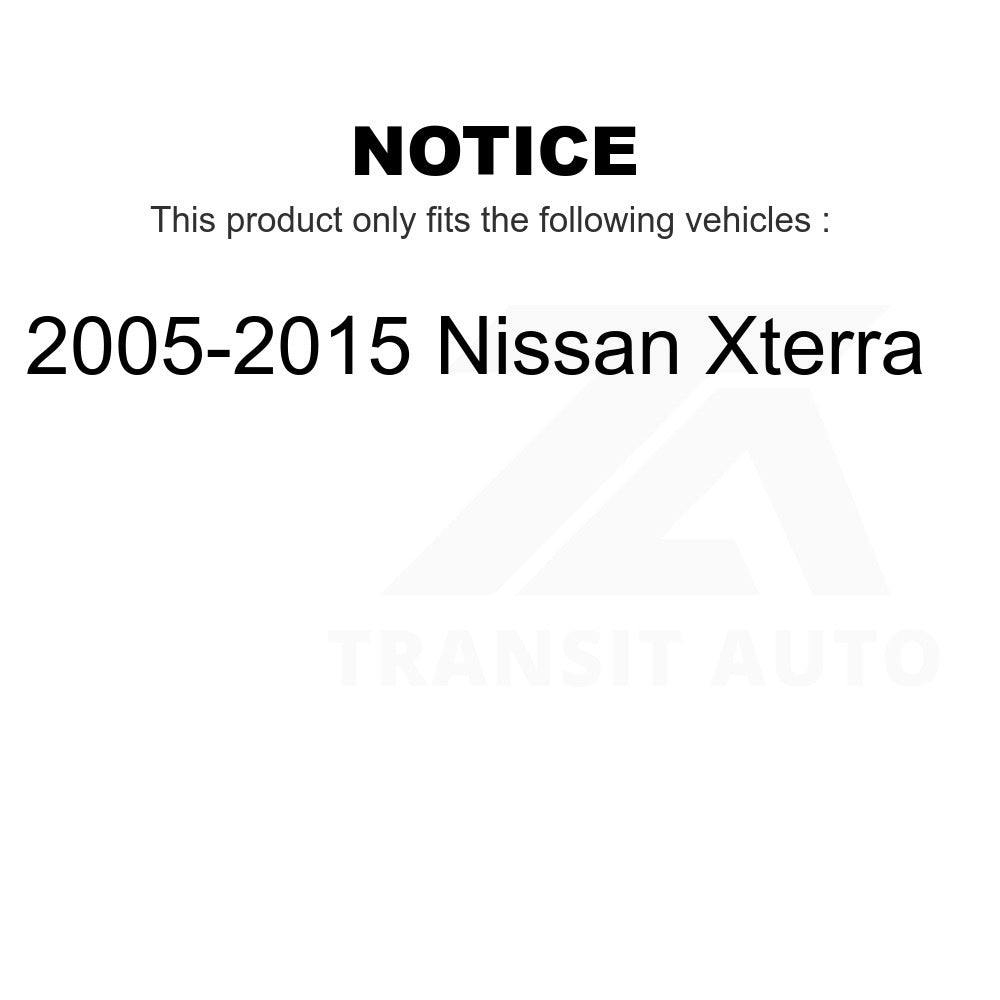 Rear Suspension Shock Absorber Pair For 2005-2015 Nissan Xterra