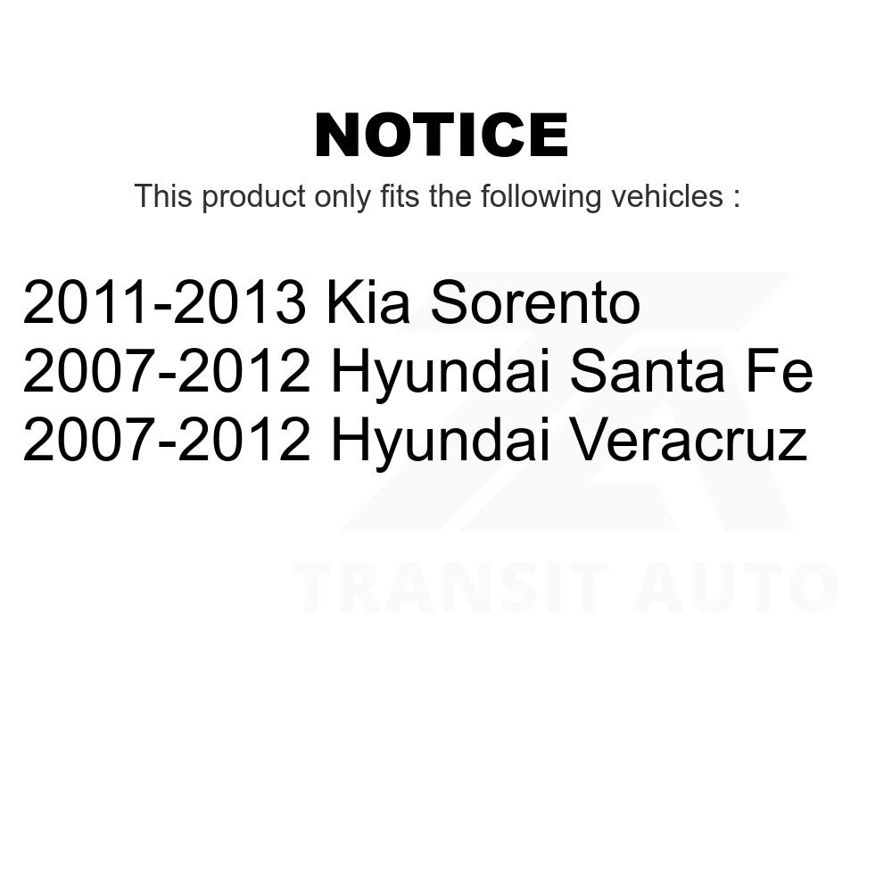 Rear Suspension Shock Absorber Pair For Hyundai Santa Fe Kia Sorento Veracruz