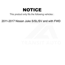 Charger l&#39;image dans la galerie, Rear Suspension Shock Absorber Pair For 2011-2017 Nissan Juke S SL SV with FWD