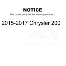 Charger l&#39;image dans la galerie, Rear Suspension Shock Absorber Pair For 2015-2017 Chrysler 200