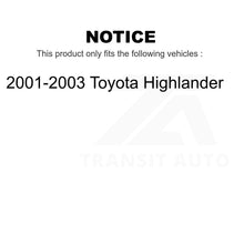 Charger l&#39;image dans la galerie, Front Complete Shocks Strut And Coil Spring Kit For 2001-2003 Toyota Highlander