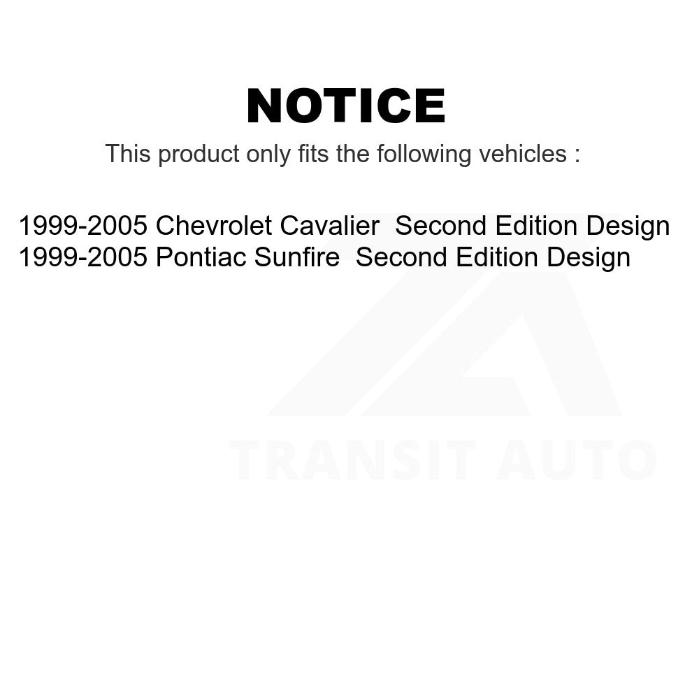 Front Rear Strut And Spring Kit For 1999-2005 Chevrolet Cavalier Pontiac Sunfire