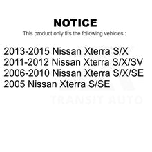 Charger l&#39;image dans la galerie, Front Rear Complete Shocks Strut &amp; Coil Spring Assemblies Kit For Nissan Xterra