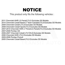 Charger l&#39;image dans la galerie, Front Rear Strut And Coil Spring Kit For Chevrolet Cobalt HHR Pontiac G5 Pursuit