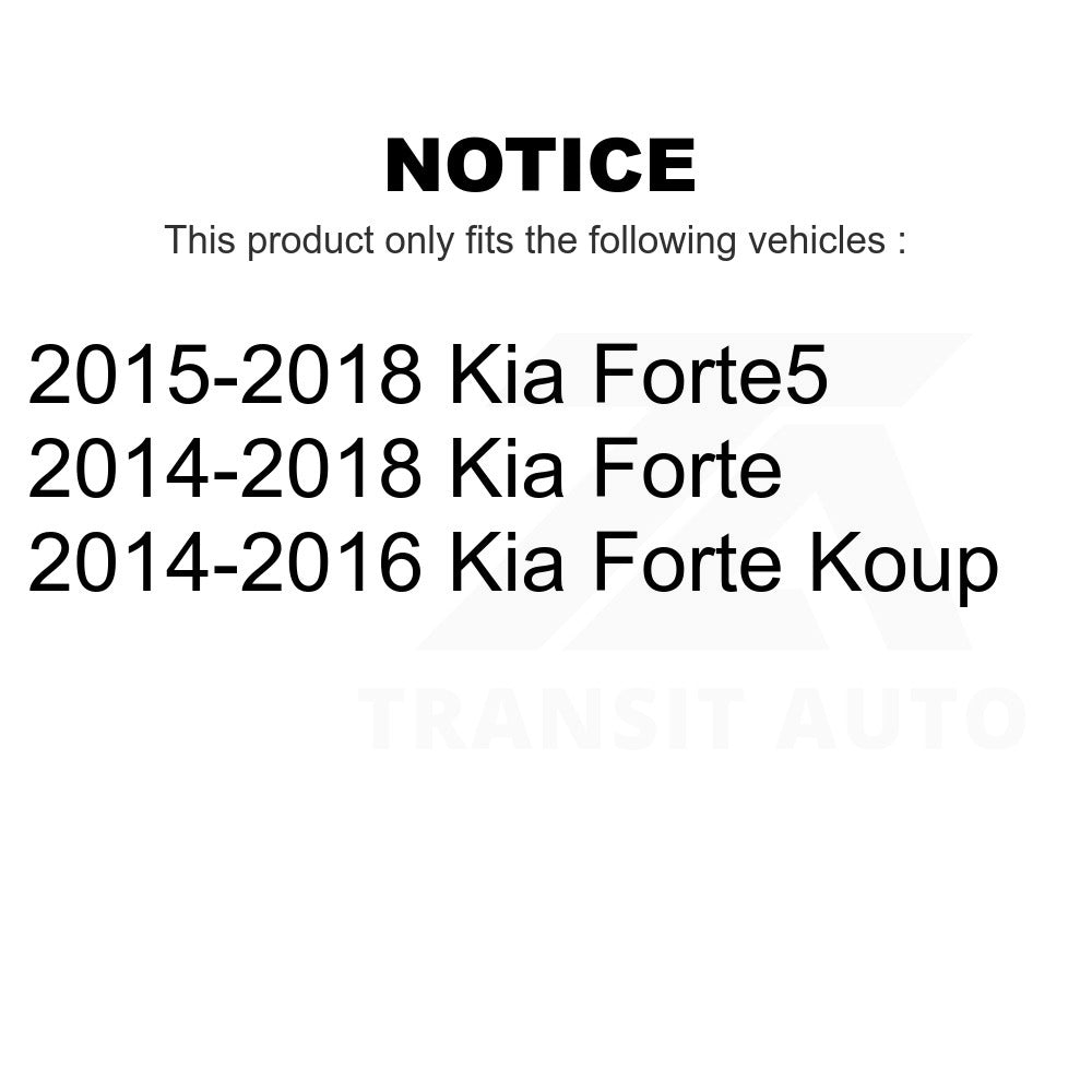 Front Rear Complete Shocks Strut Coil Spring Mount Kit For Kia Forte Forte5 Koup