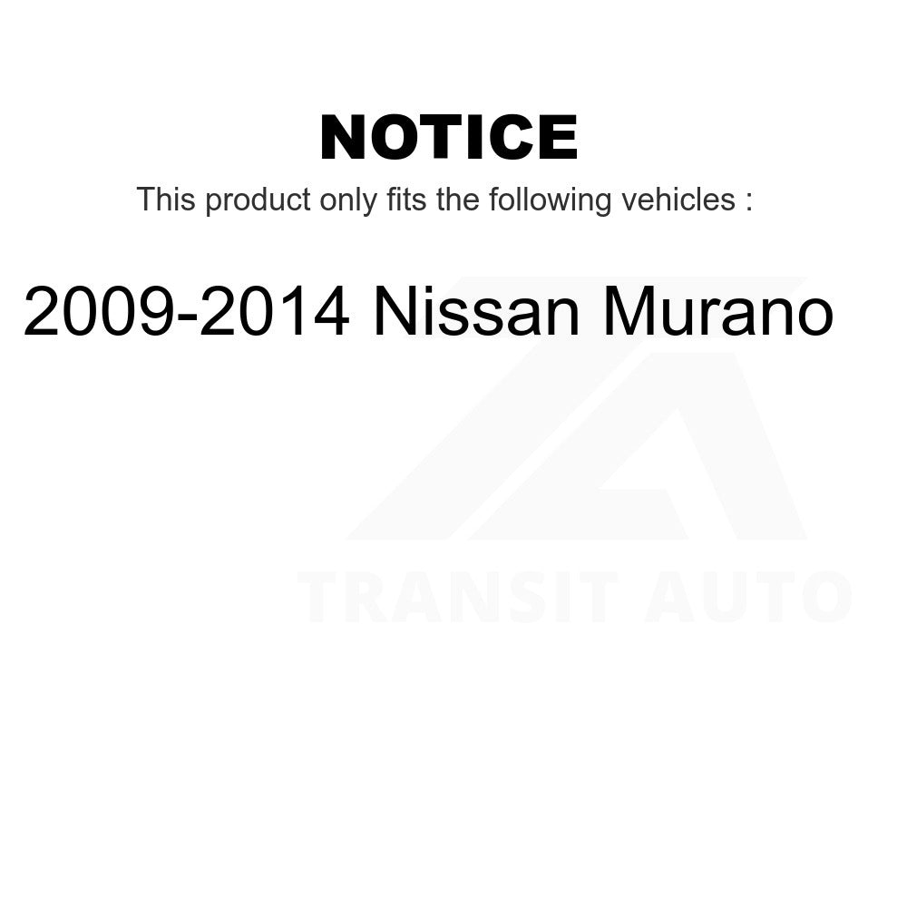 Front Rear Complete Shocks Strut And Coil Spring Kit For 2009-2014 Nissan Murano