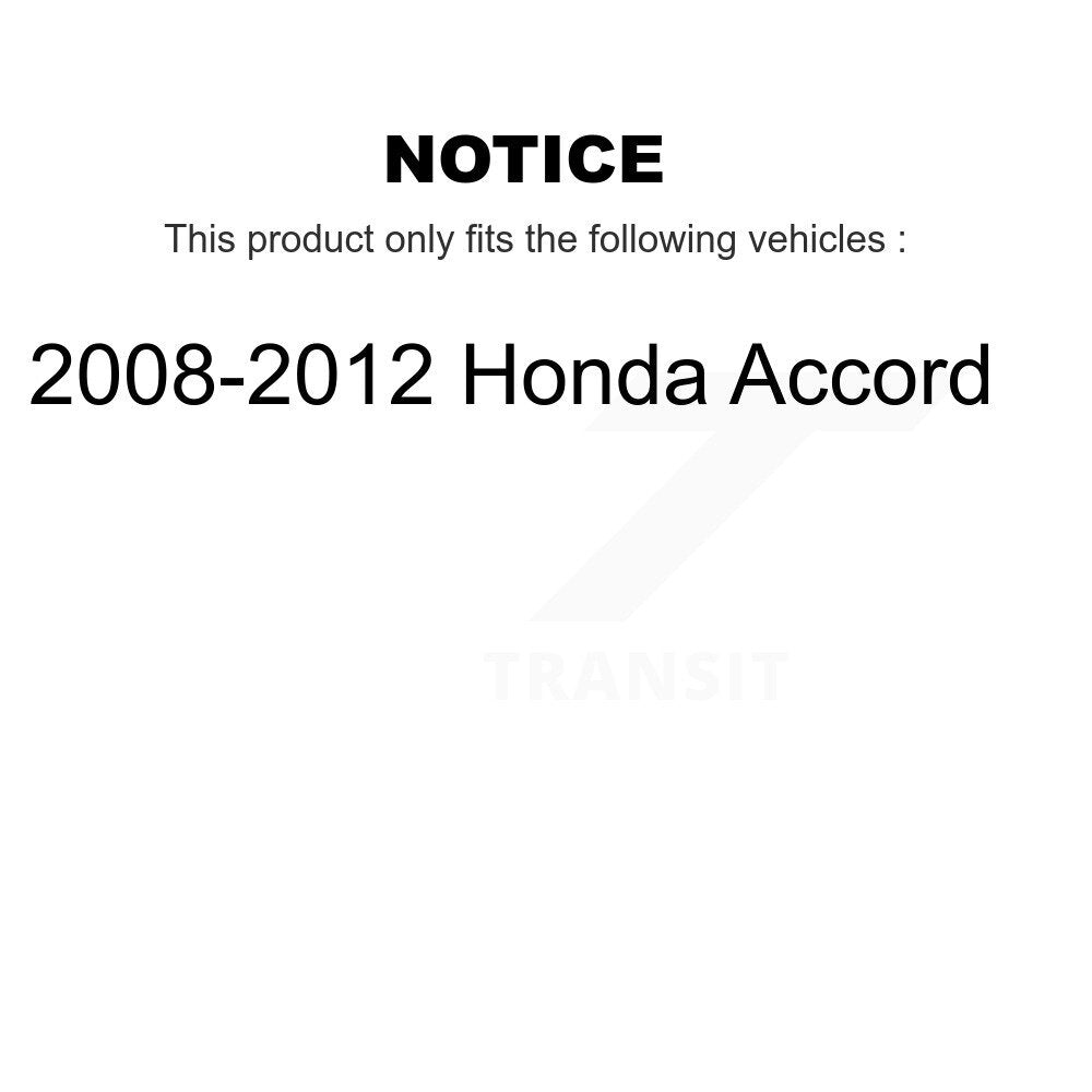 Front Rear Complete Shocks Strut & Coil Spring Assemblies Kit For 2008-2012 Honda Accord K78M-100371
