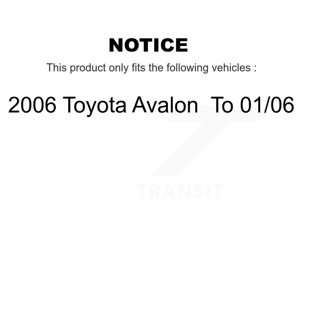 Front Rear Complete Shocks Strut & Coil Spring Mount Kit For 2006 Toyota Avalon To 01 06 K78M-100386