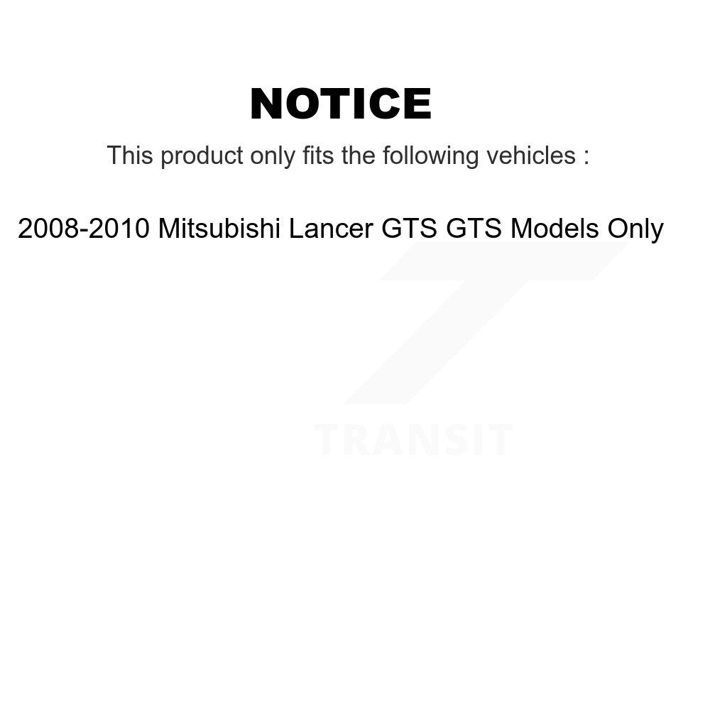 Front Rear Strut And Coil Spring Kit For 2008-2010 Mitsubishi Lancer GTS Models Only K78M-100424