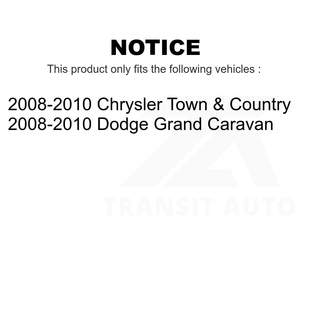 Front Tie Rod End And Boots Kit For Chrysler Town & Country Dodge Grand Caravan