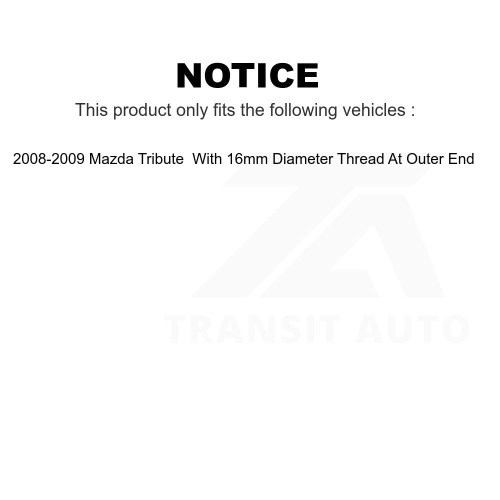 Front Tie Rod End And Boots Kit For Mazda Tribute