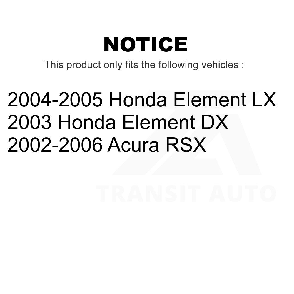 Front Wheel Bearing And Tie Rod End Kit For Honda Element Acura RSX