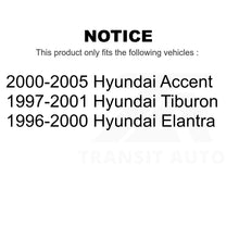 Charger l&#39;image dans la galerie, Front Wheel Bearing And Tie Rod End Kit For Hyundai Accent Elantra Tiburon