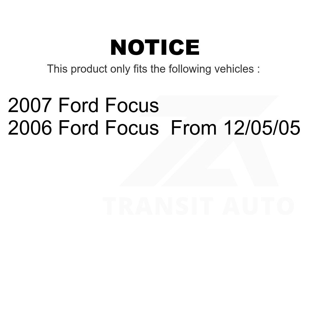 Front Wheel Bearing And Tie Rod End Kit For Ford Focus