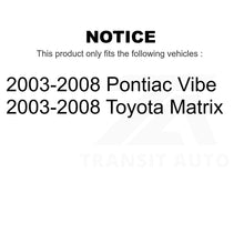 Charger l&#39;image dans la galerie, Front Wheel Bearing And Tie Rod End Kit For 2003-2008 Toyota Matrix Pontiac Vibe