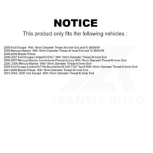 Charger l&#39;image dans la galerie, Front Wheel Bearing And Tie Rod End Kit For Ford Escape Mazda Tribute Mercury