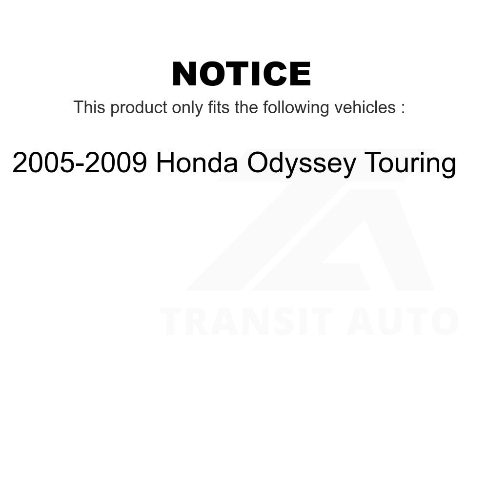 Front Wheel Bearing And Tie Rod End Kit For 2005-2009 Honda Odyssey Touring