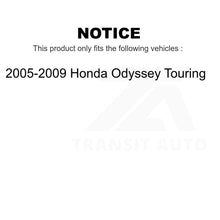 Charger l&#39;image dans la galerie, Front Wheel Bearing And Tie Rod End Kit For 2005-2009 Honda Odyssey Touring