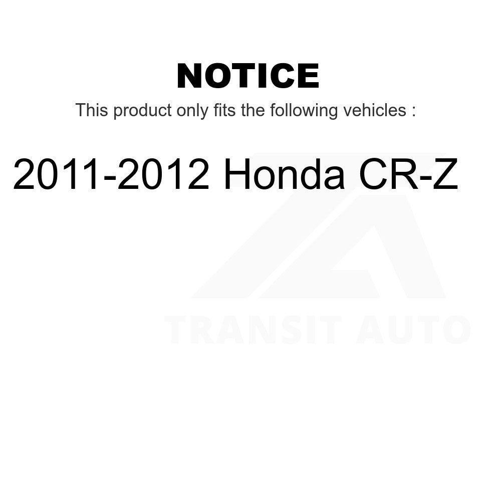 Front Wheel Bearing And Tie Rod End Kit For 2011-2012 Honda CR-Z