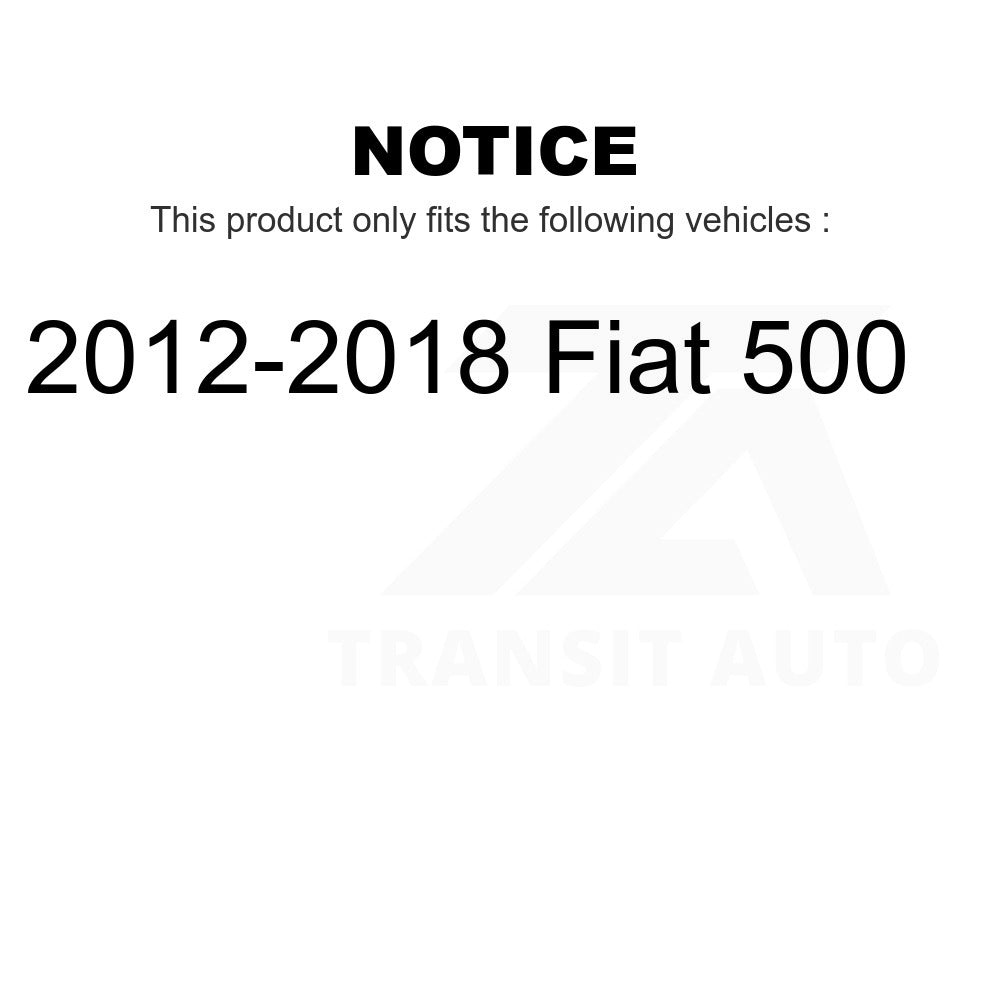 Front Wheel Bearing And Tie Rod End Kit For 2012-2018 Fiat 500