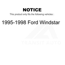 Charger l&#39;image dans la galerie, Front Wheel Bearing And Tie Rod End Kit For 1995-1998 Ford Windstar