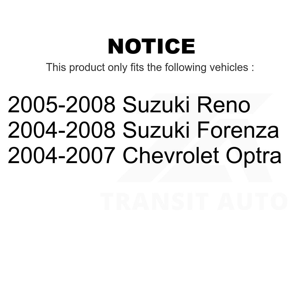 Front Wheel Bearing And Tie Rod End Kit For Suzuki Forenza Reno Chevrolet Optra