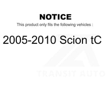 Charger l&#39;image dans la galerie, Front Wheel Bearing And Tie Rod End Kit For 2005-2010 Scion tC