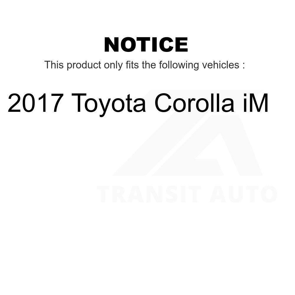 Front Wheel Bearing And Tie Rod End Kit For 2017 Toyota Corolla iM