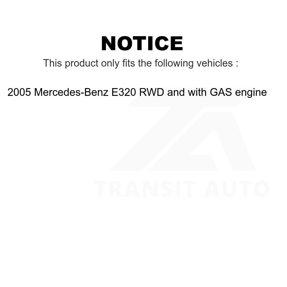 Front Wheel Bearing & Tie Rod End Kit For Mercedes-Benz E320 RWD with GAS engine