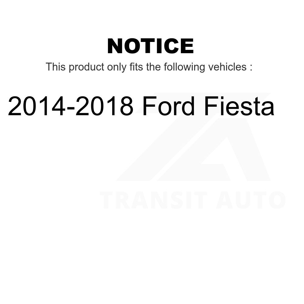 Front Wheel Bearing And Tie Rod End Kit For 2014-2018 Ford Fiesta