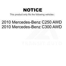 Charger l&#39;image dans la galerie, Front Wheel Bearing &amp; Tie Rod End Kit For 2010-2010 Mercedes-Benz C300 C250 AWD