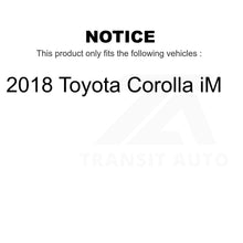 Charger l&#39;image dans la galerie, Front Wheel Bearing And Tie Rod End Kit For 2018 Toyota Corolla iM