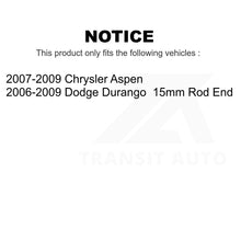 Charger l&#39;image dans la galerie, Front Wheel Bearing And Tie Rod End Kit For Dodge Durango Chrysler Aspen