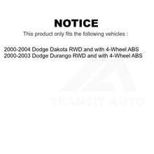 Load image into Gallery viewer, Front Wheel Bearing And Tie Rod End Kit For Dodge Dakota Durango