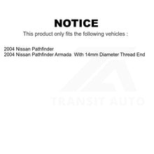 Load image into Gallery viewer, Front Wheel Bearing And Tie Rod End Kit For 2004-2004 Nissan Pathfinder Armada