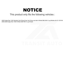 Load image into Gallery viewer, Front Wheel Bearing And Tie Rod End Kit For Dodge Ram 1500