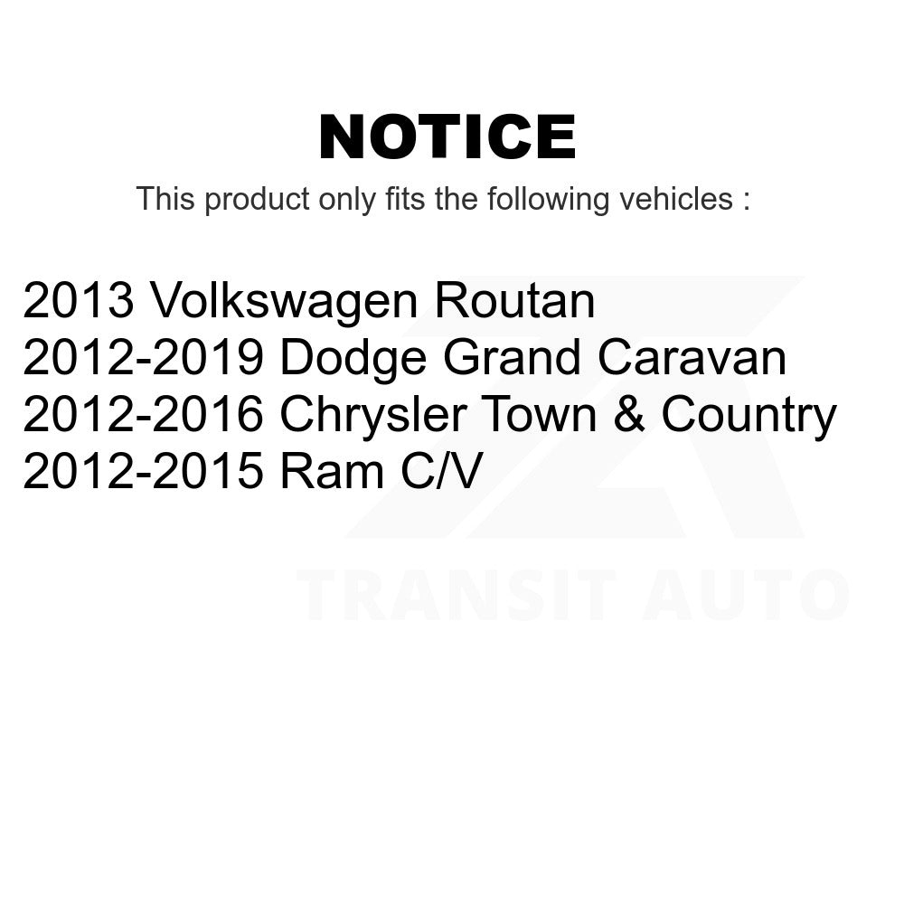 Front Wheel Bearing Tie Rod End Kit For Dodge Grand Caravan Chrysler Town & Ram
