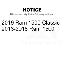 Charger l&#39;image dans la galerie, Front Wheel Bearing And Tie Rod End Kit For Ram 1500 Classic