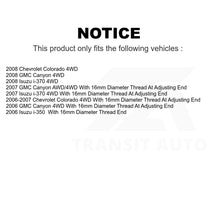 Load image into Gallery viewer, Front Wheel Bearing And Tie Rod End Kit For Chevrolet Colorado GMC Canyon Isuzu