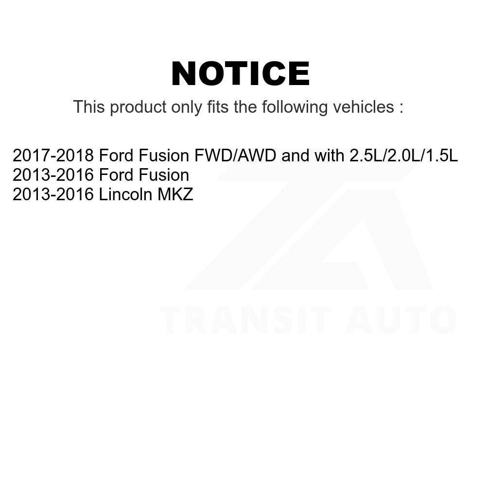 Front Wheel Bearing And Tie Rod End Kit For Ford Fusion Lincoln MKZ