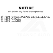 Charger l&#39;image dans la galerie, Front Wheel Bearing And Tie Rod End Kit For Ford Fusion Lincoln MKZ